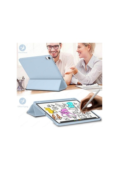 Apple Uyumlu iPad Air 5 Air 4 10.9" Kılıf Pen Charge Kalem Bölmeli