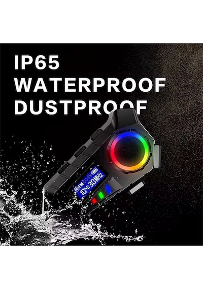 Vtn-30 Y30 Kask Kulaklık Bluetooth Motosiklet Kulaklık Rgb Radyolu Intercom
