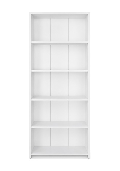 Zeta 5 Raflı Kitaplık Beyaz Modern Dekoratif Kitaplık Çok Amaçlı Raflı Dolap Beyaz Beyaz