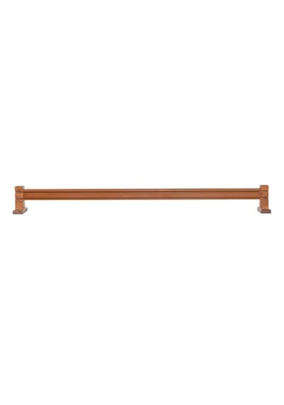 Ahşap Başlıklı Alüminyum Dekoratif Ray Korniş Ceviz 150 Cm