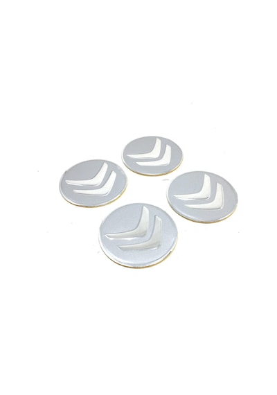 Citroen Alüminyum Jant Göbeği Yapıştırma Gri 60Mm 4 Adet