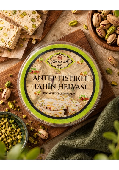 500 Gr Antep Fıstıklı Tahin Helvası