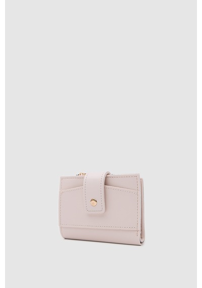 Shule Bags Payer Çıtçıtlı Kadın Cüzdan Pembe