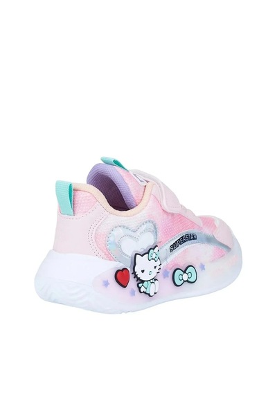 Zacoz Kız Çocuk Sevimli Figürlü Renkli Günlük Spor Sneaker Ayakkabı Pudra