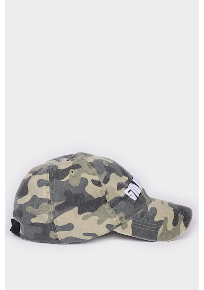 Defacto Erkek Desenli Pamuklu Cap Şapka G0876ax26smkh328 Haki-kh328