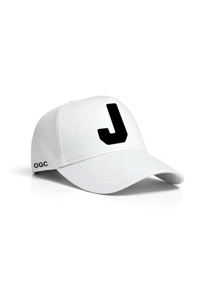 Ogc J Harfi Unisex Şapka Beyaz