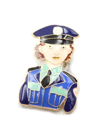 Polis Broş - Mavi