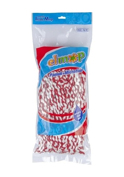 Makine Halısı Yedek Islak Vidalı Mop Paspas Püskül Ucu - Pamuklu Mikrofiber Ipli Mop Yedeği Başlığı Royaleks-pm01 Çok Renkli