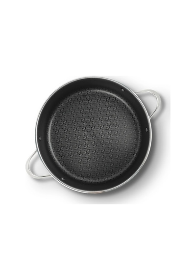 Uniqella Silver Pro Serisi 26cm Karnıyarık Tencere 3.8l Cam Kapaklı Çelik