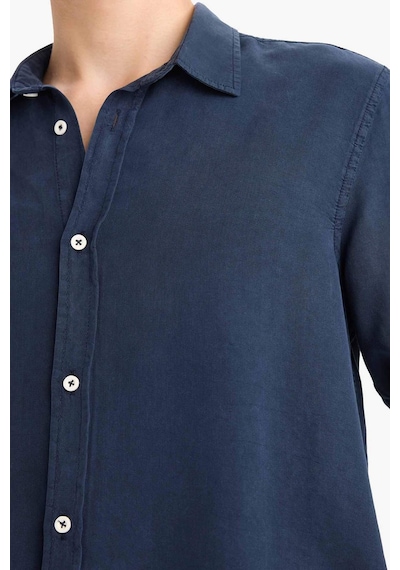 Defacto Regular Fit Twill Uzun Kollu Gömlek G0406ax25aunv175 Lacivert