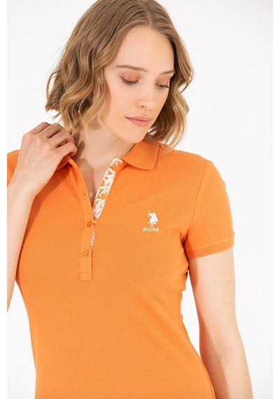 U.S. Polo Assn. Kadın Basic Polo Yaka Tişört 50262698-vr031 Kırmızı