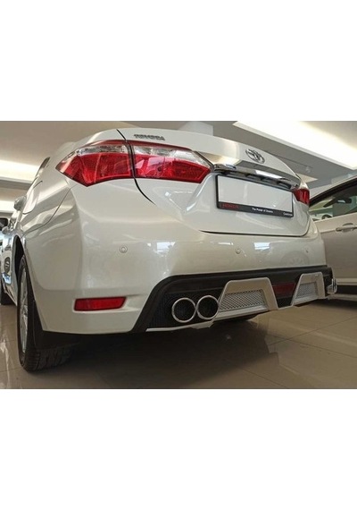 Shopigon Toyota Corolla 2012-2018 Difüzör 4 Egzoz Siyah/silver