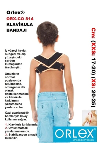 Klavikula Bandajı Klavikula Kırıklarında, Omuz Mafsalı Yaralanmalarında Kullanılır Co814
