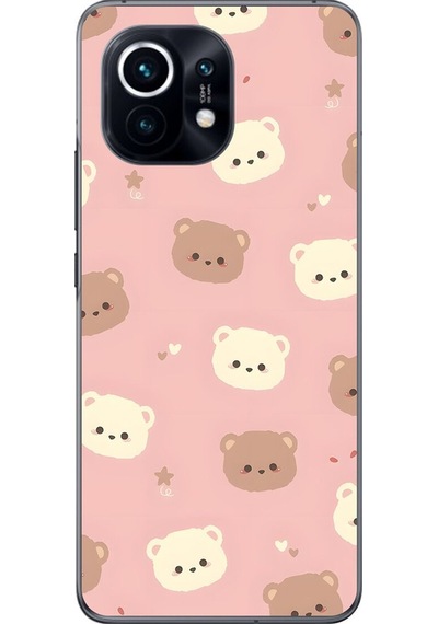 Xiaomi Mi 11 Uyumlu Şeffaf Kılıf Minies 1 Tasarımlı