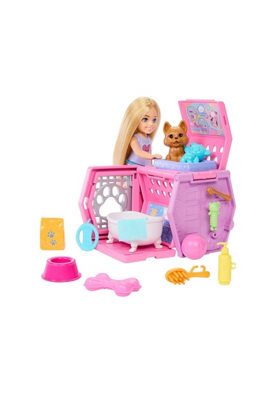 Barbie Jdf89 Chelsea Köpekçiğin Taşıma Çantası Oyun Seti