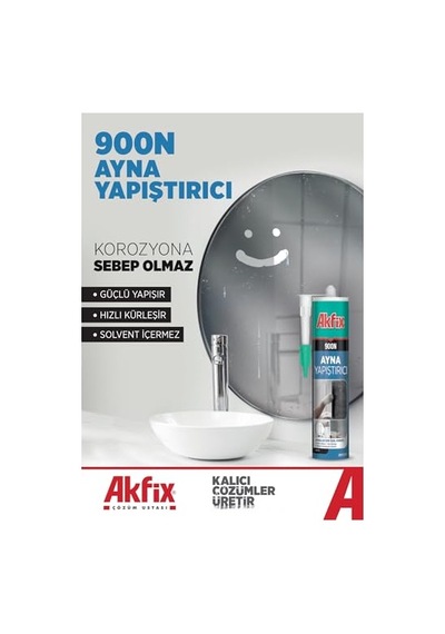 Ayna Silikonu Nötr Sıstem 100 Silikon Solvent Içermeyen Hızlı Kürleşen Korozyon Yapmayan Genel