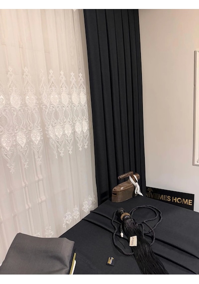 Nivemeshome Keten Trend Masa Örtüsü Siyah Apm Çok Renkli