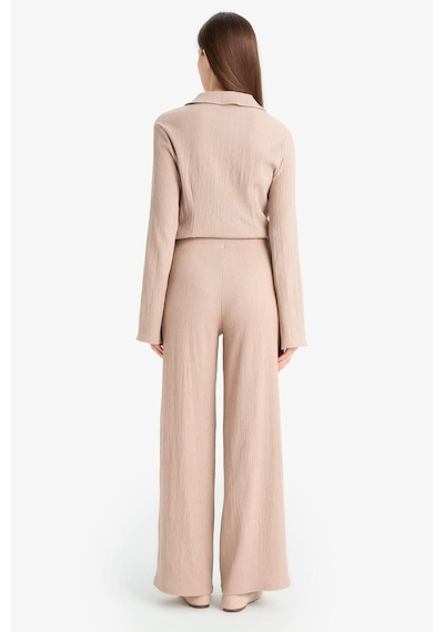 DeFacto Wide Leg Esnek Belli Geniş Paça Bürümcük Pantolon F0057AX25SPBG210 DeFacto Wide Leg Esnek Belli Geniş Paça Bürümcük Pantolon F0057AX25SPBG210