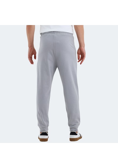 Slazenger NACIO Erkek Cepli Dar Paça Gri Eşofman Altı