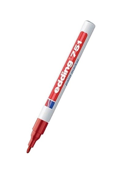 Edding E-751 Kırmızı Boya Dekor Markör Kalemi