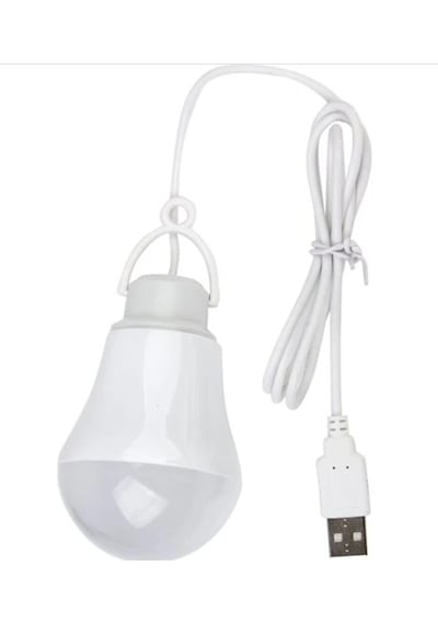 12765 5 Volt - 5 Watt 1 Metre Usb Kablolu Beyaz Led Ampul 12765