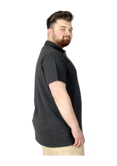 Mode Xl Erkek T-Shirt Polo Florida 22303 Antrasit 001