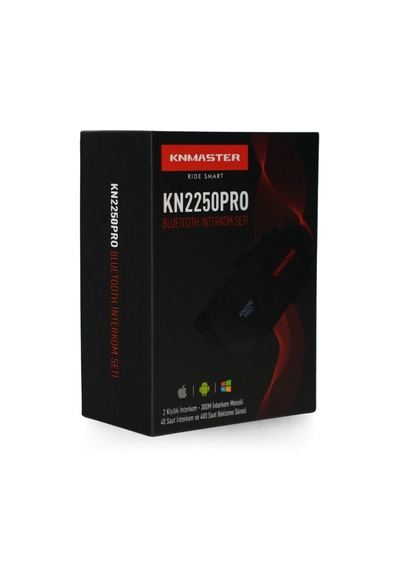 Knmaster Kn2250 Pro Motosiklet Kask İnterkom Bluetooth Intercom Kulaklık Seti