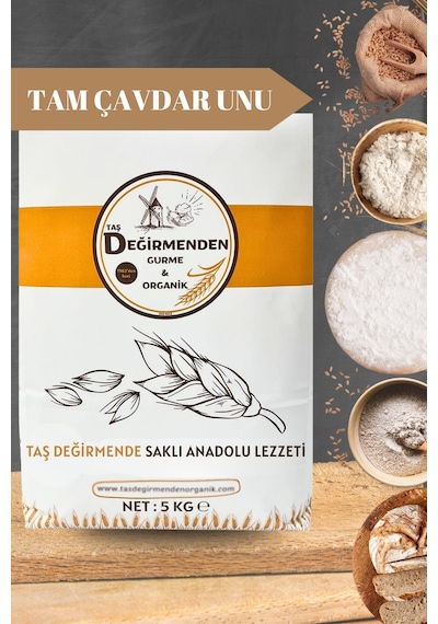 Tam Çavdar Unu - 5 Kilo