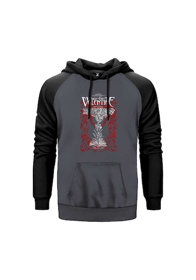 Bullet For My Valentine Classic Gri Renk Reglan Kol Sweatshirt Gri
