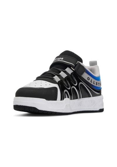Günlük Unisex Çocuk Sneaker Rugan Lastik Bağcıklı Cırtlı Oval Burunlu Spor Ayakkabı 020 Siyah - Beyaz Günlük Unisex Çocuk Sneaker Rugan Lastik Bağcıklı Cırtlı Oval Burunlu Spor Ayakkabı 020 Siyah - Beyaz