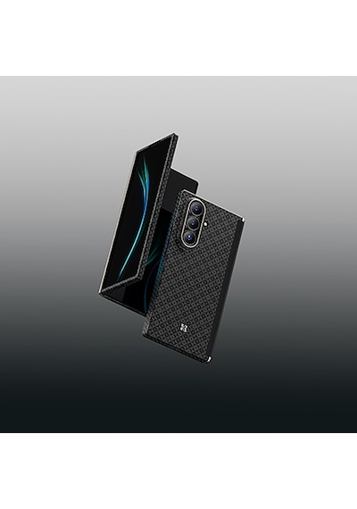 Galaxy Uyumlu Z Fold 7 Benks Armorair Armorgrid 3'lü Aksesuar Set Ön Arka Kevlar Kapak&ekran Koruyucu Siyah