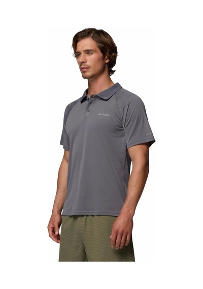 Columbia Alpine Chill Pro Erkek Kısa Kollu Polo Tişört-9245 Koyu Gri