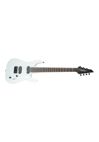Jackson 2910113576 Js Series Dinky Arch Top Js32-7 Dka Ht 7 Telli Elektro Gitar Snow White Amaranth Klavye, 26.5 İnç Skala Ve Sabit Köprü