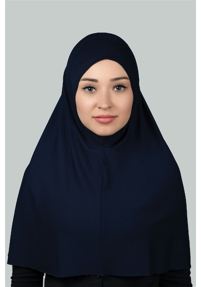 Altobeh Hazır Türban Pratik Eşarp Tesettür Hijab - Namaz Örtüsü Xl Lacivert