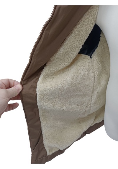 İrem Çocuk Giyim Kız Çocuk Kapüşonu Çıkabilen Fermuar Kapamalı Beli İp Bağlamalı İçi Peluş Astarlı Kahverengi Mont Kahverengi İrem Çocuk Giyim Kız Çocuk Kapüşonu Çıkabilen Fermuar Kapamalı Beli İp Bağlamalı İçi Peluş Astarlı Kahverengi Mont Kahverengi