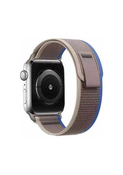 Apple Uyumlu  Watch  7 45mm Renkli Krd-77 Örgülü Hasır Tokalı Kordon