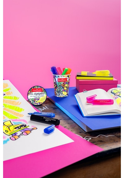 Faber-Castell Textliner Ice Cream, Neon 10'lu