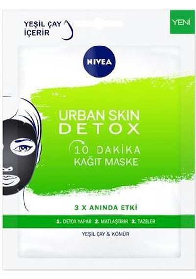 Nivea 10 Dakika Urban Skin Kağıt Yüz Maskesi