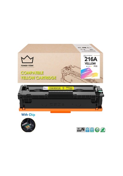 Hp 216a W2412a Sarı Uyumlu Toner Çipli / M155nw / M182n / M183fw