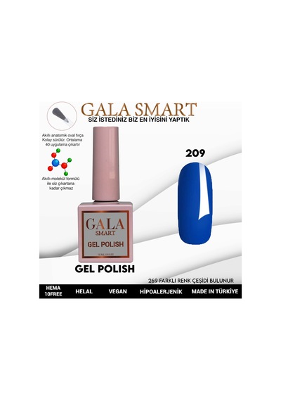 Gala Smart Classic Kalıcı Oje 10 Mle No:209