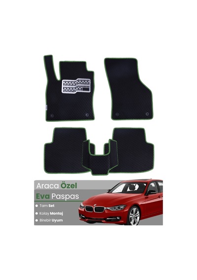 Bmw 3 Serisi F30 Sedan 2012-2019 Uyumlu Eva Paspas Tam Set Araca Özel,su Geçirmez 781
