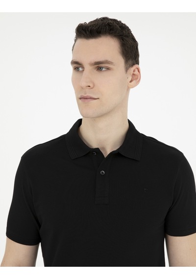 Pierre Cardin Erkek Siyah Tişört Basic 50280754-vr046 Siyah