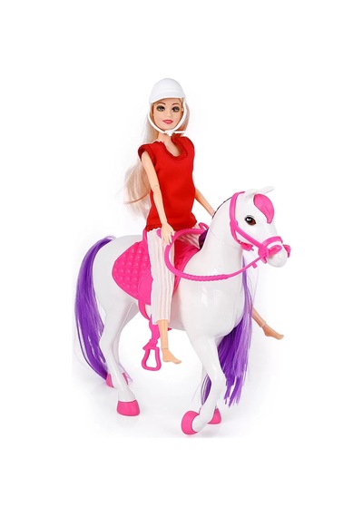 Jasmine Atlı Bebek Beyaz-pembe Glt-e301-b