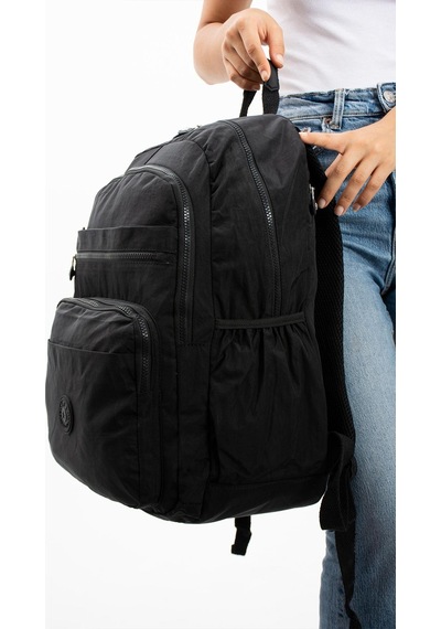 Ultra Hafif Çok Cepli Su Geçirmez Sırt Çantası Unisex Siyah Model: 571-1b - Siyah