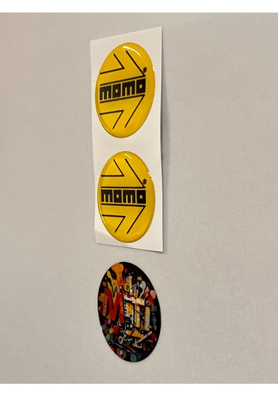 Momo Damla Sticker Etiket Kabartmalı 3d Silikon Direk Arma Momo Etiketçilere Özel 2adet 3,5x3cm Sarı
