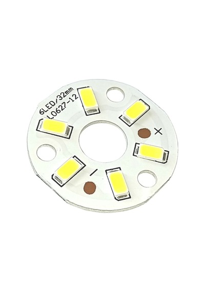 5730 12v 3w 32mm Beyaz Led Modül Aluminyum Pcb 6 Led Lamba Aydınlatma Işık