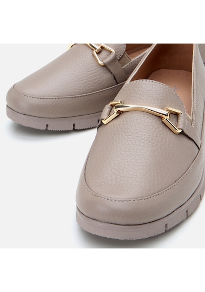 Hotiç Hakiki Deri Vizon Kadın Tokalı Loafer 01ayh306720a450 Vizon-taupe Vizon
