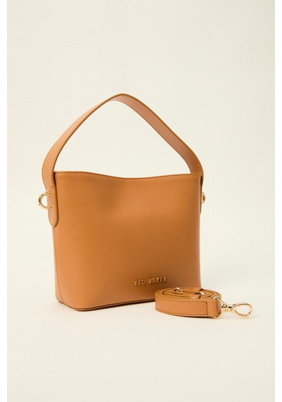 Ted Baker Düz Cilt Mini El Çantası Taba