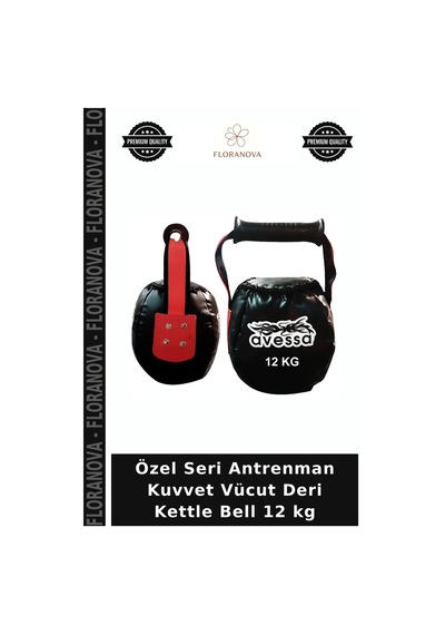 Özel Seri Antrenman Kuvvet Vücut Deri Kettle Bell 12 Kg