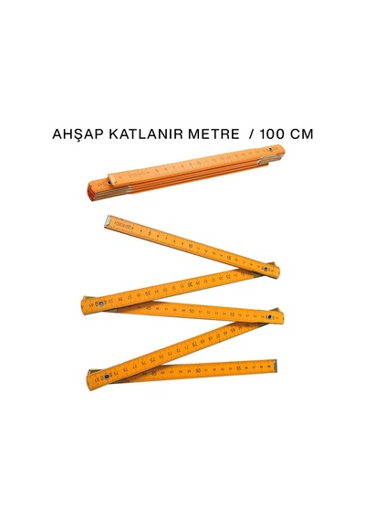 Ahşap Katlanır Metre 1 M Diğer